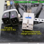 Connections on quick charger from Evtricity